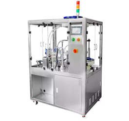 Máy chiết rót và đóng nắp đáy ống HX-002AP