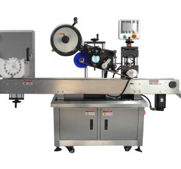 Máy dán nhãn lọ ngang tự động